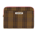 Housse ordinateur 13/14 pouces en coton Octave Tartan - Rose in April