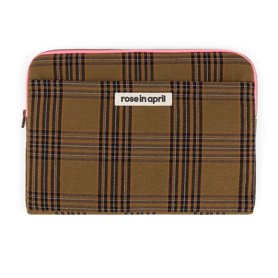 Housse ordinateur 13/14 pouces en coton Octave Tartan