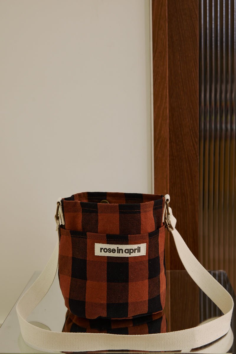 Sac seau femme Zazou Big Vichy Ginger - vue 4