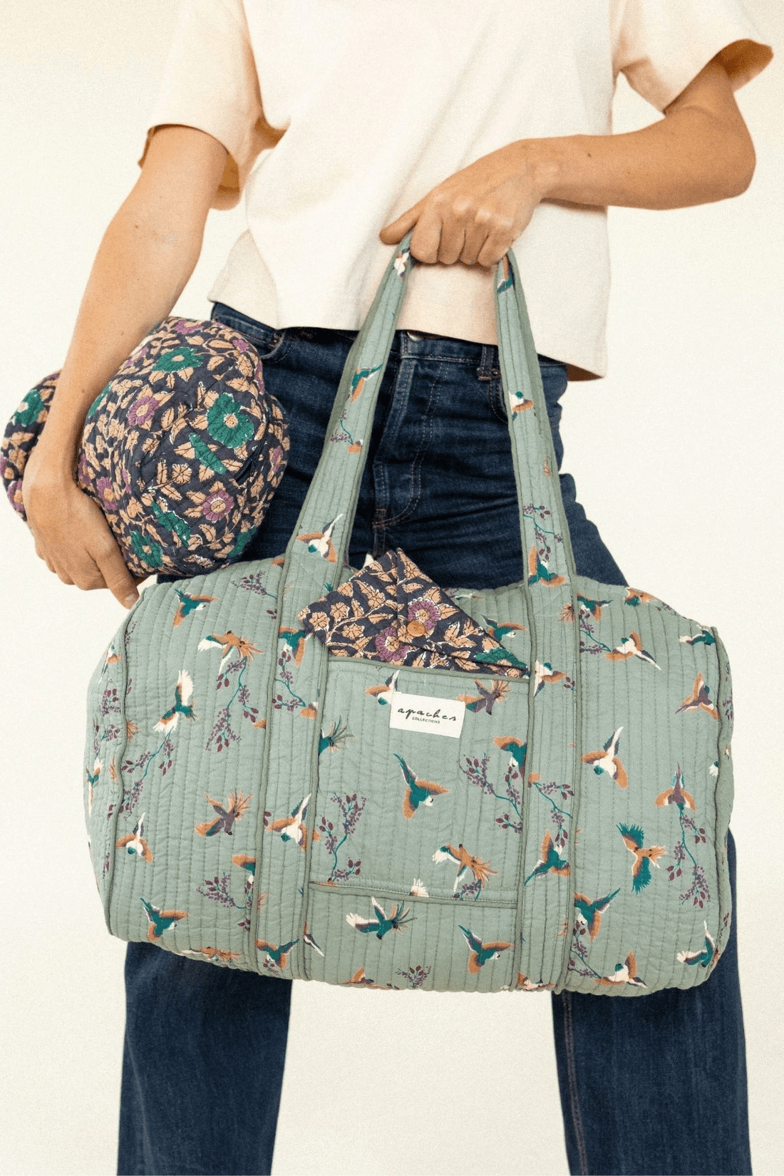 Sac 48h Buddha cerisier grey - Apaches Collections - Lili Margaret