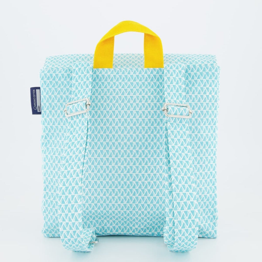 Sac à dos cartable en coton biologique ours polaire - coq en pâte