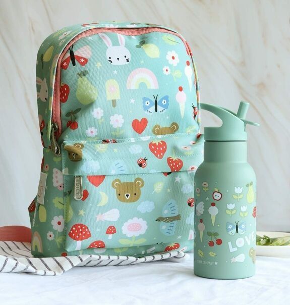 Sac à dos enfant arc - en - ciel et fraise magique - a little lovely company