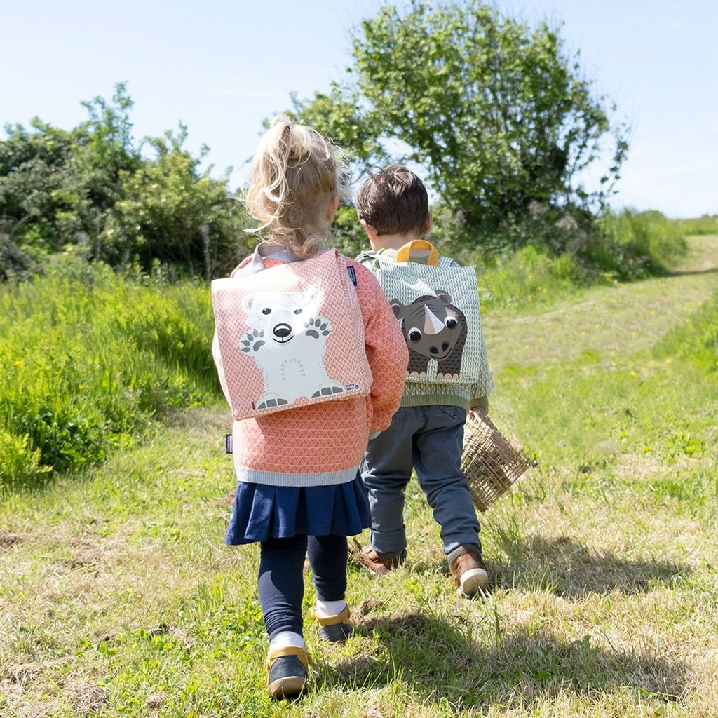 Sac à dos enfant / cartable maternelle rhinocéros - coq en pâte