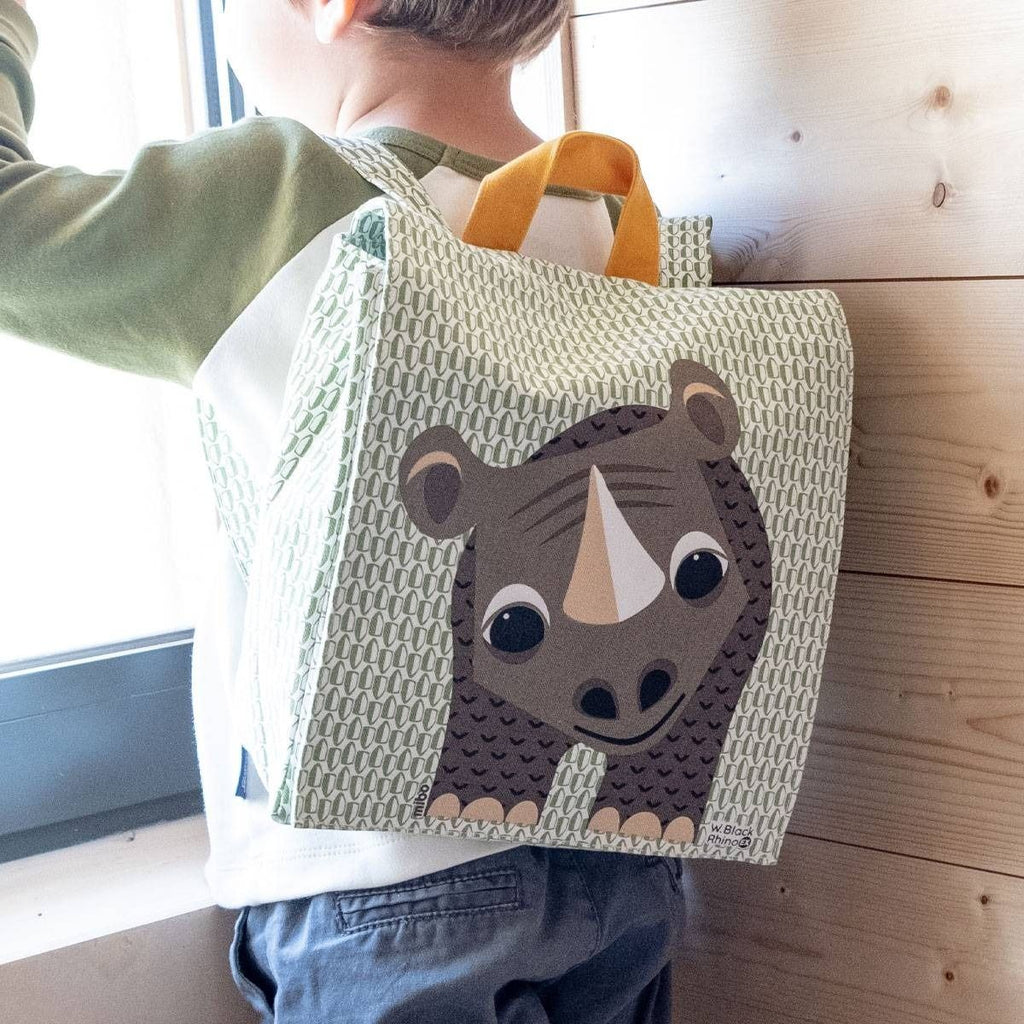 Sac à dos enfant / cartable maternelle rhinocéros - coq en pâte