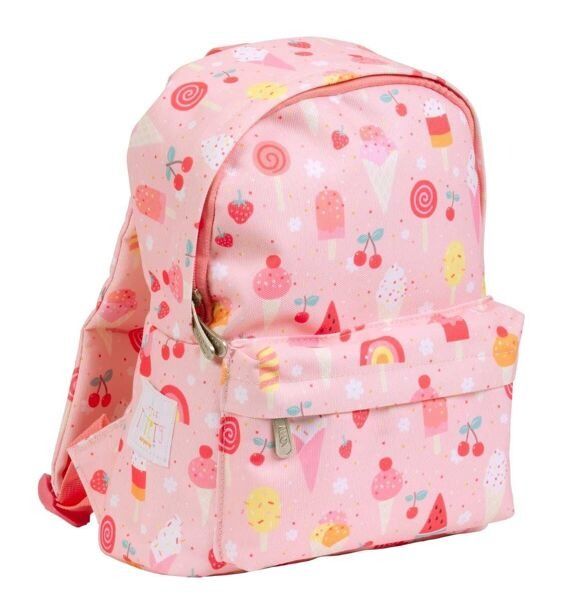 Sac à dos enfant fille rose crème glacée - a little lovely company