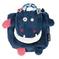 Sac à dos enfant velours hippipos l'hippo - les déglingos