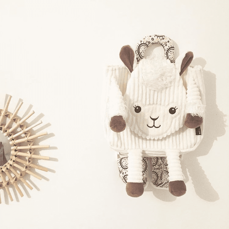 Sac à dos enfant velours muchachos le lama - les déglingos