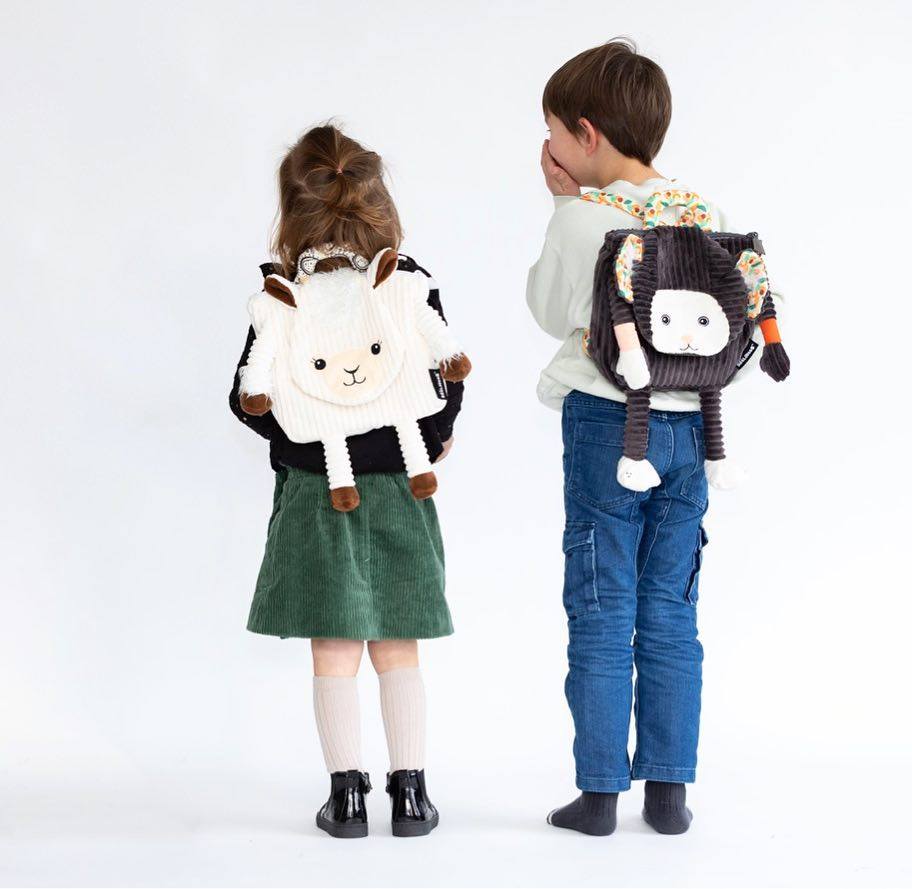 Sac à dos enfant velours muchachos le lama - les déglingos