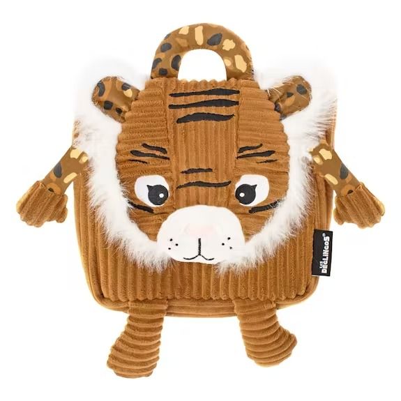 Sac à dos enfant velours speculos le tigre - les déglingos