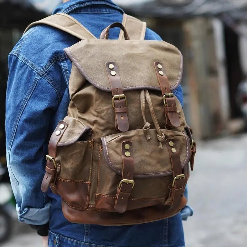 Sac à dos vintage militaire "le béring" - bagaran