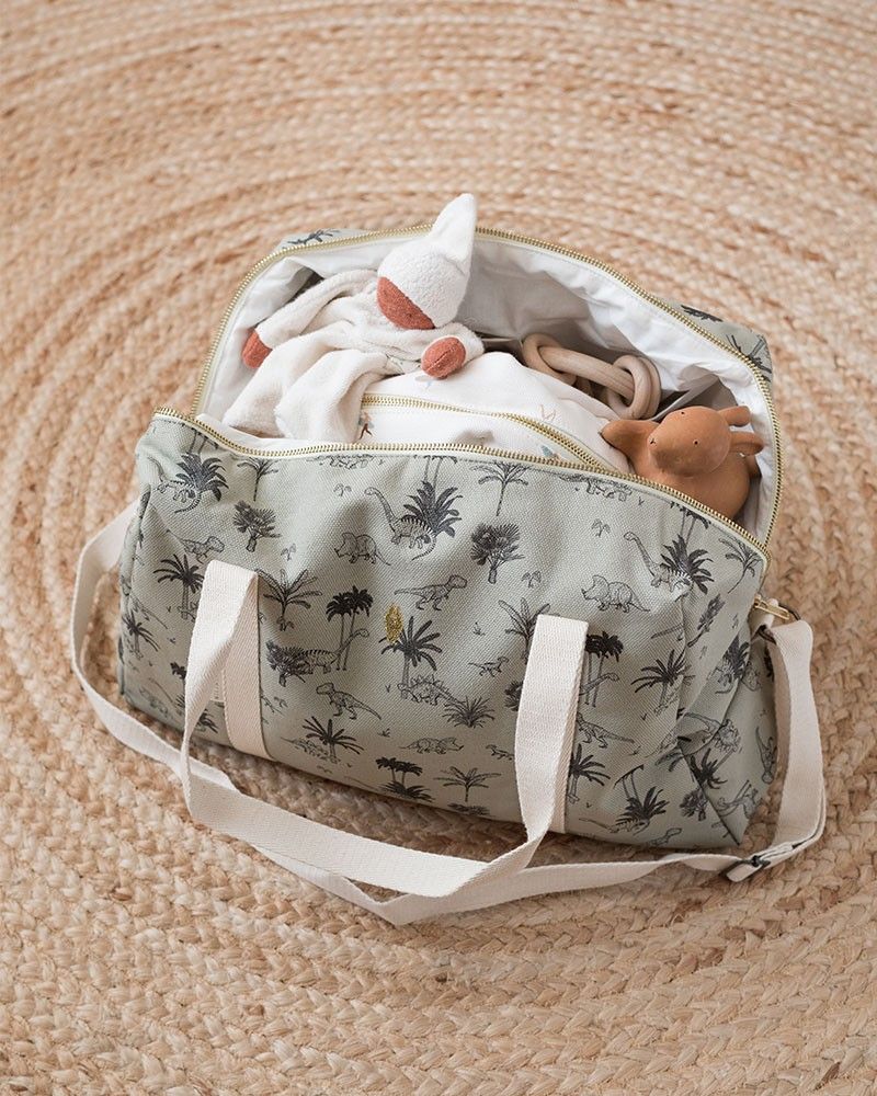 Sac à langer bébé garçon motif t - rex - milinane