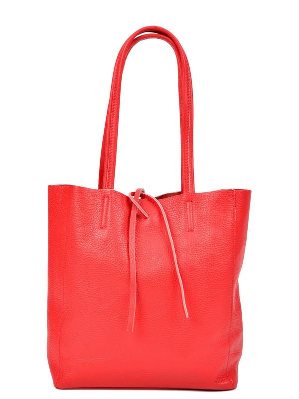 Sac à main en cuir rouge