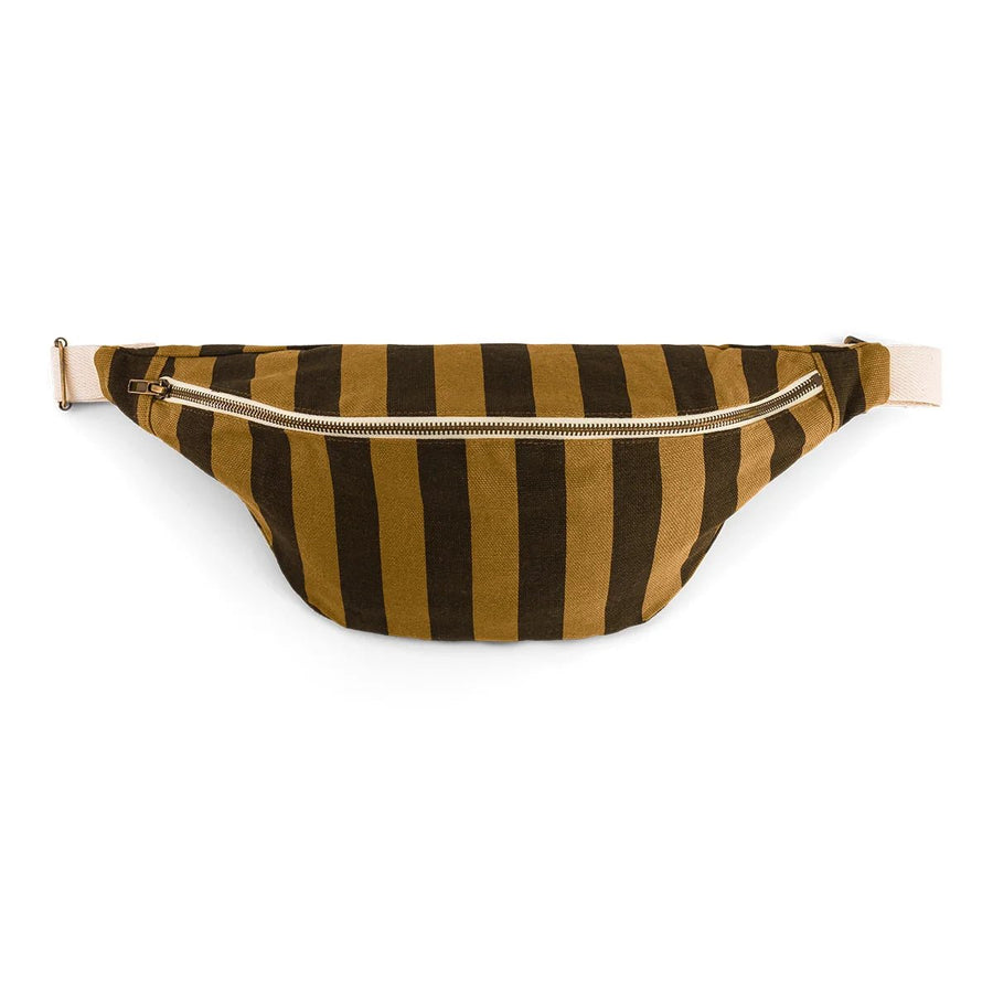 Sac banane femme rayures cumin