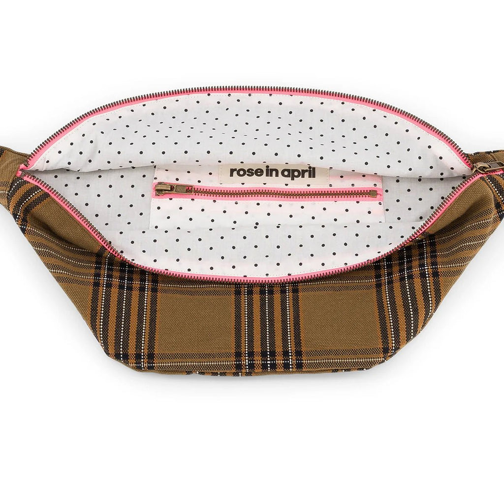 Sac banane femme Tartan - Rose in April