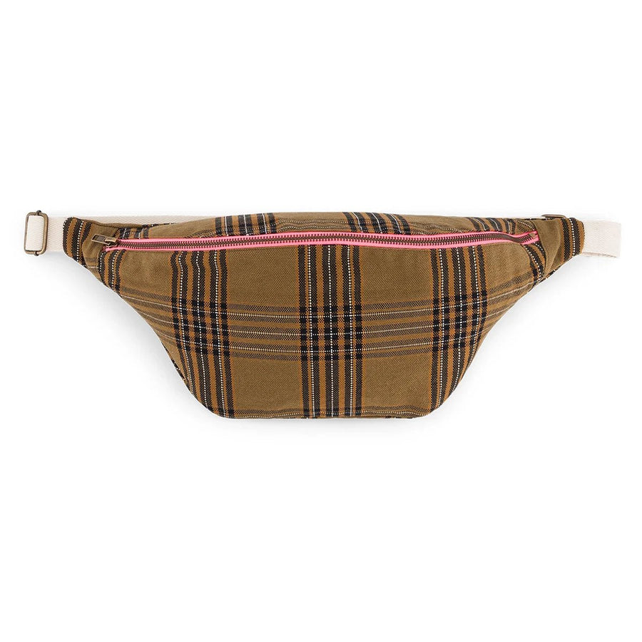 Sac banane femme Tartan en tissu