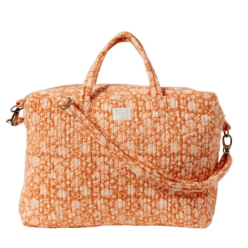 Sac week - end matelassé arushi pumpkin - bonheur du jour