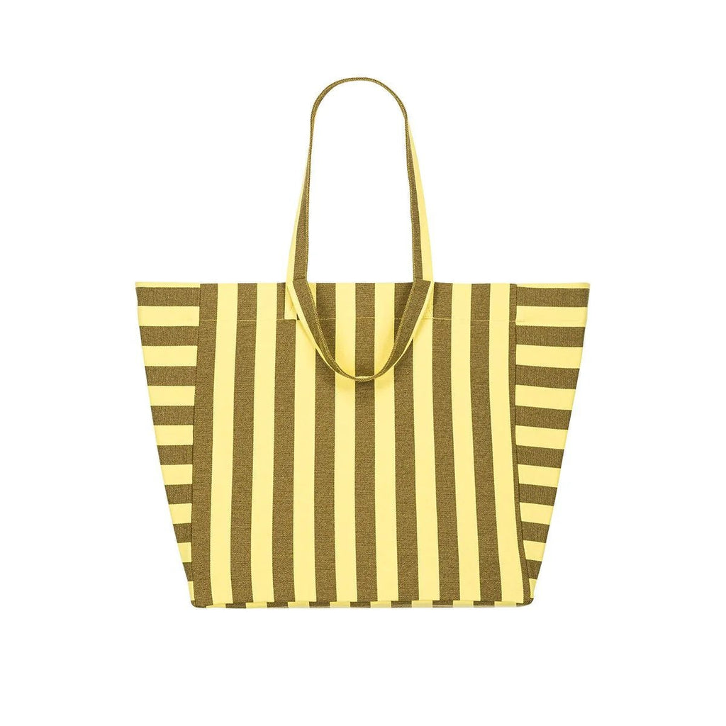 Sac cabas - Elisa Rayures Lemon / Olive
