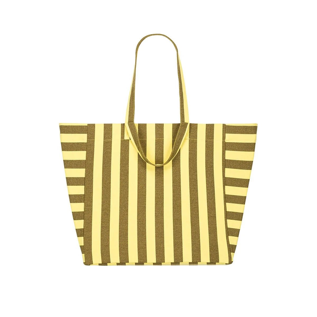 Sac cabas - Elisa Rayures Lemon / Olive