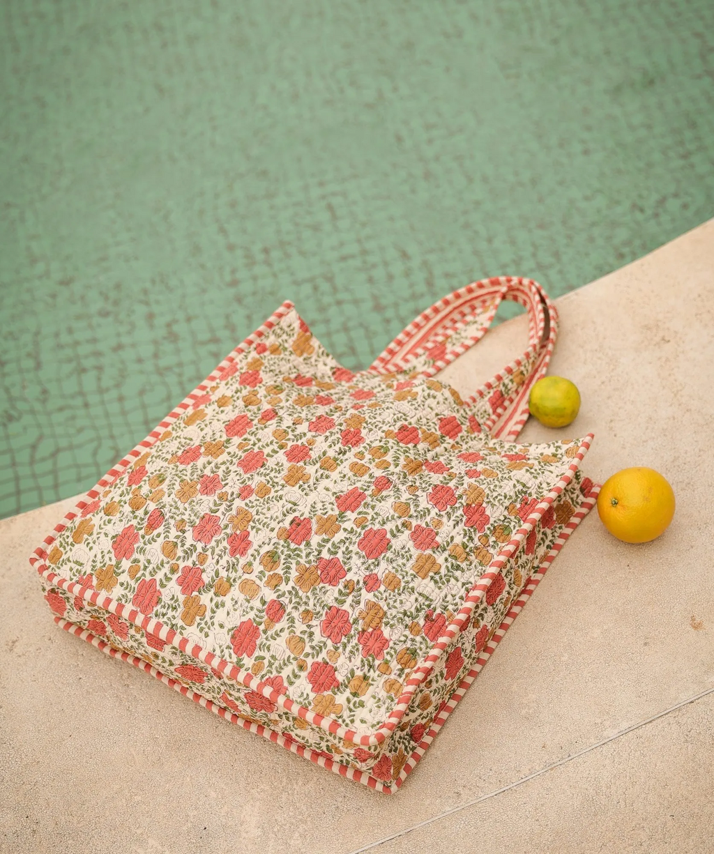 Sac cabas matelassé Amalfi Ellis Ocre