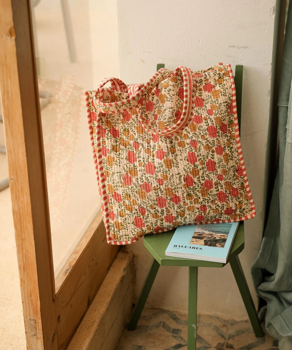 Sac cabas matelassé Amalfi Ellis Ocre
