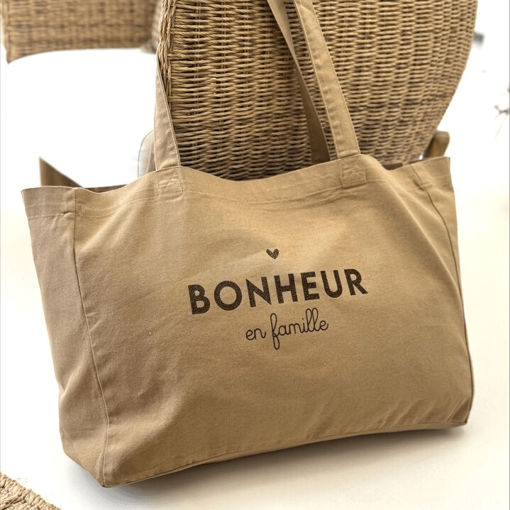 Sac cabas femme "Bonheur en famille" - marcel et lily