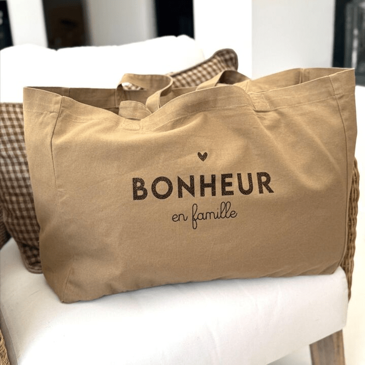Sac cabas femme &quot;Bonheur en famille&quot; - marcel et lily - Lili Margaret