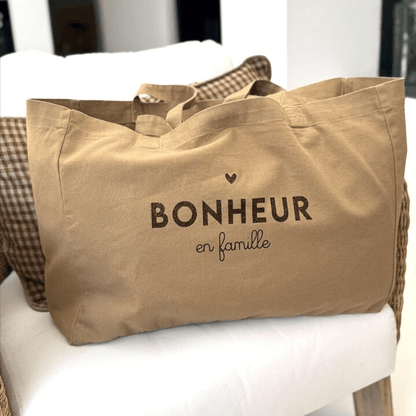 Sac cabas femme &quot;Bonheur en famille&quot; - marcel et lily - Lili Margaret