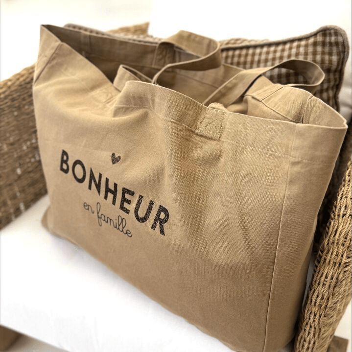 Sac cabas femme "Bonheur en famille" - marcel et lily