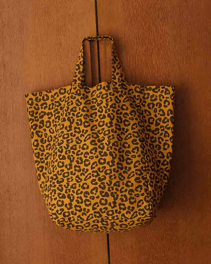 Sac cabas léopard caramel - Rose in April - Lili Margaret