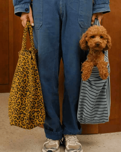 Sac cabas léopard caramel - Rose in April - Lili Margaret