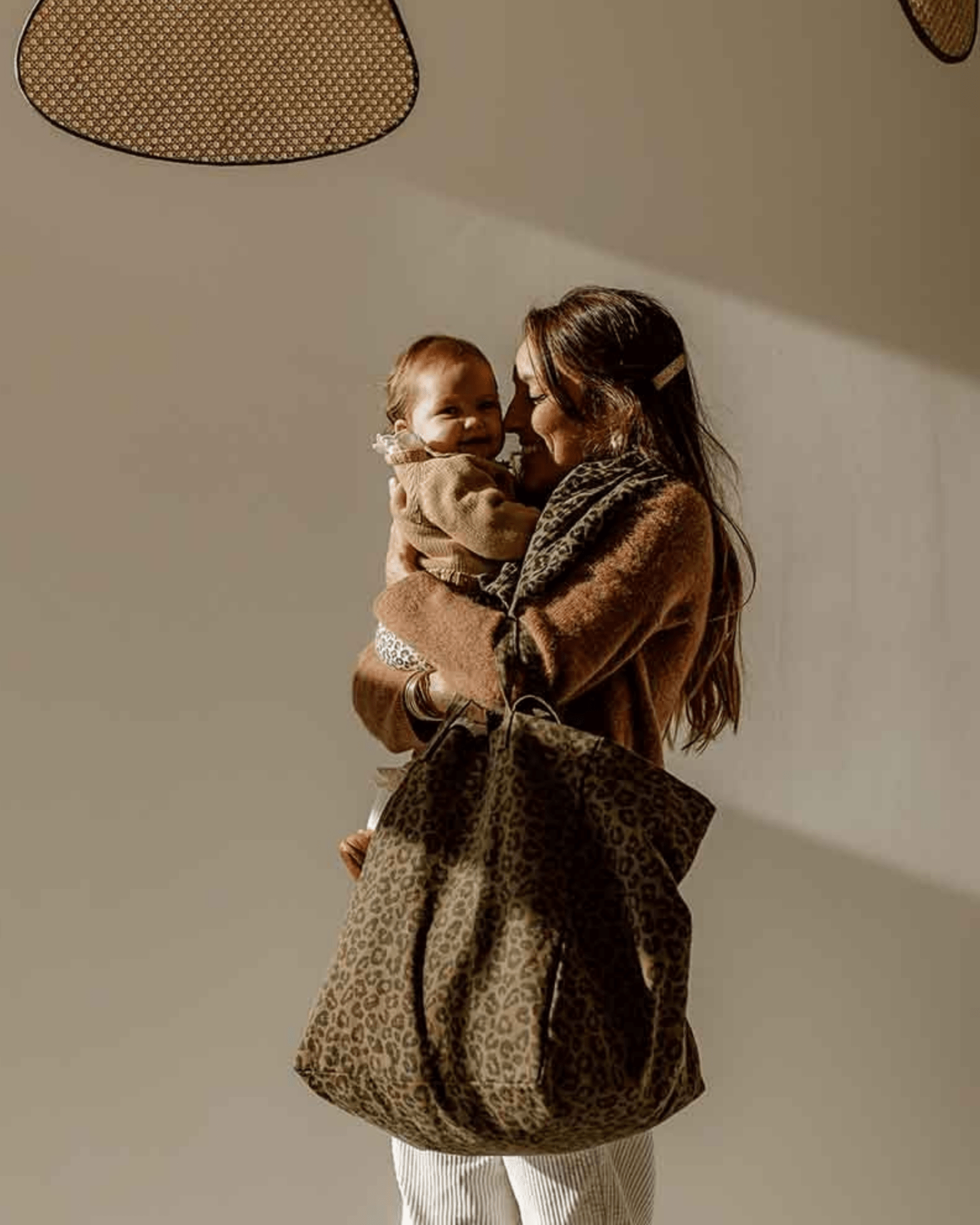 Sac cabas léopard Elisa Olive - Rose in April - Lili Margaret