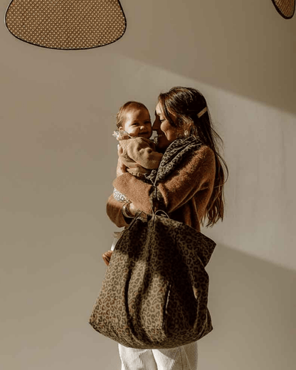 Sac cabas léopard Elisa Olive - Rose in April - Lili Margaret