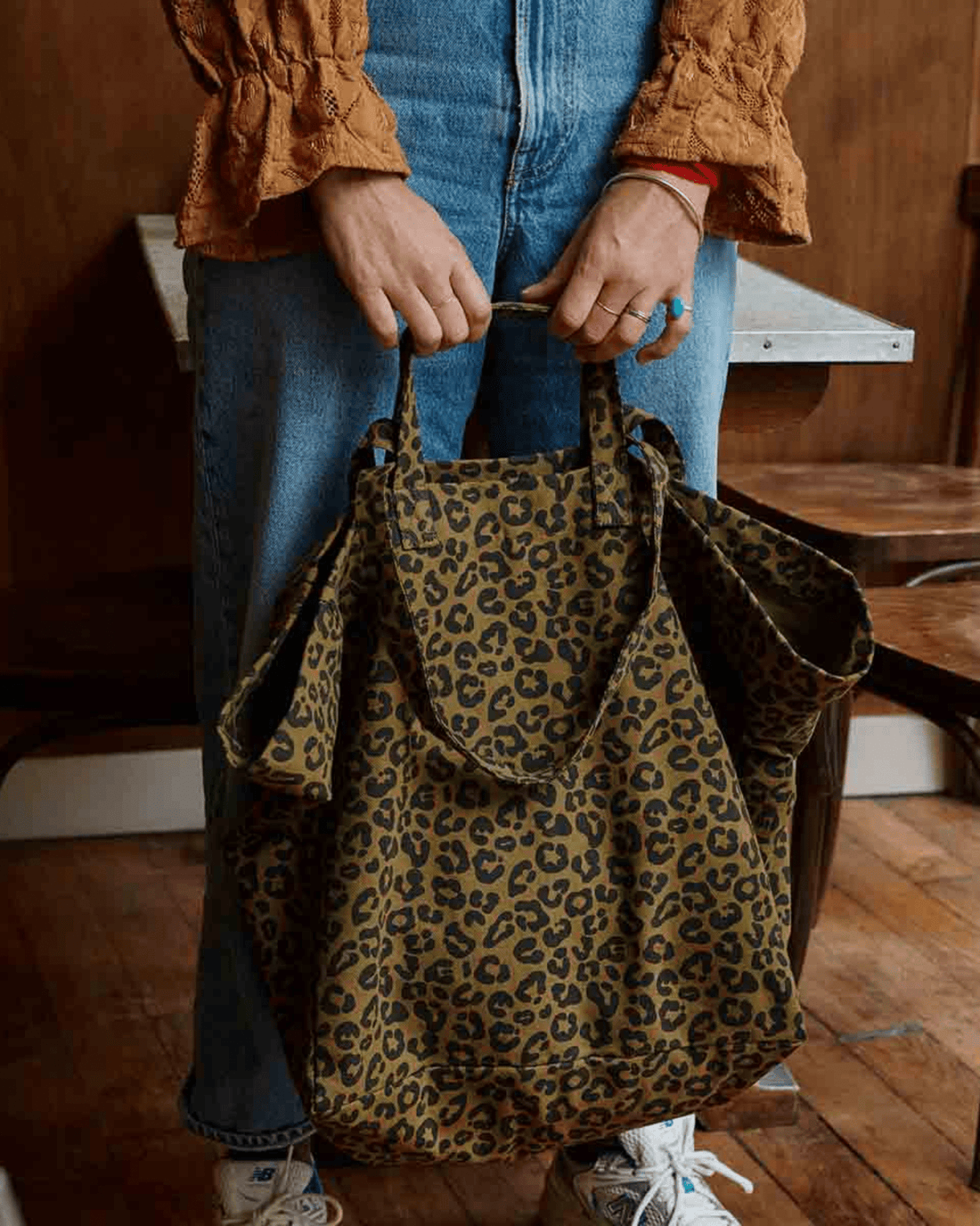 Sac cabas léopard Elisa Olive - Rose in April - Lili Margaret