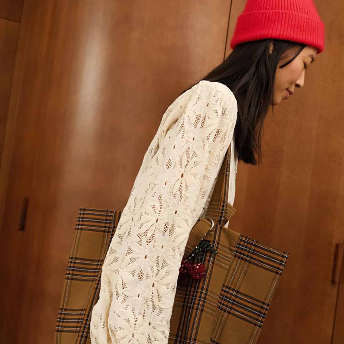 Sac cabas tartan Elisabeth - Rose in April - Lili Margaret