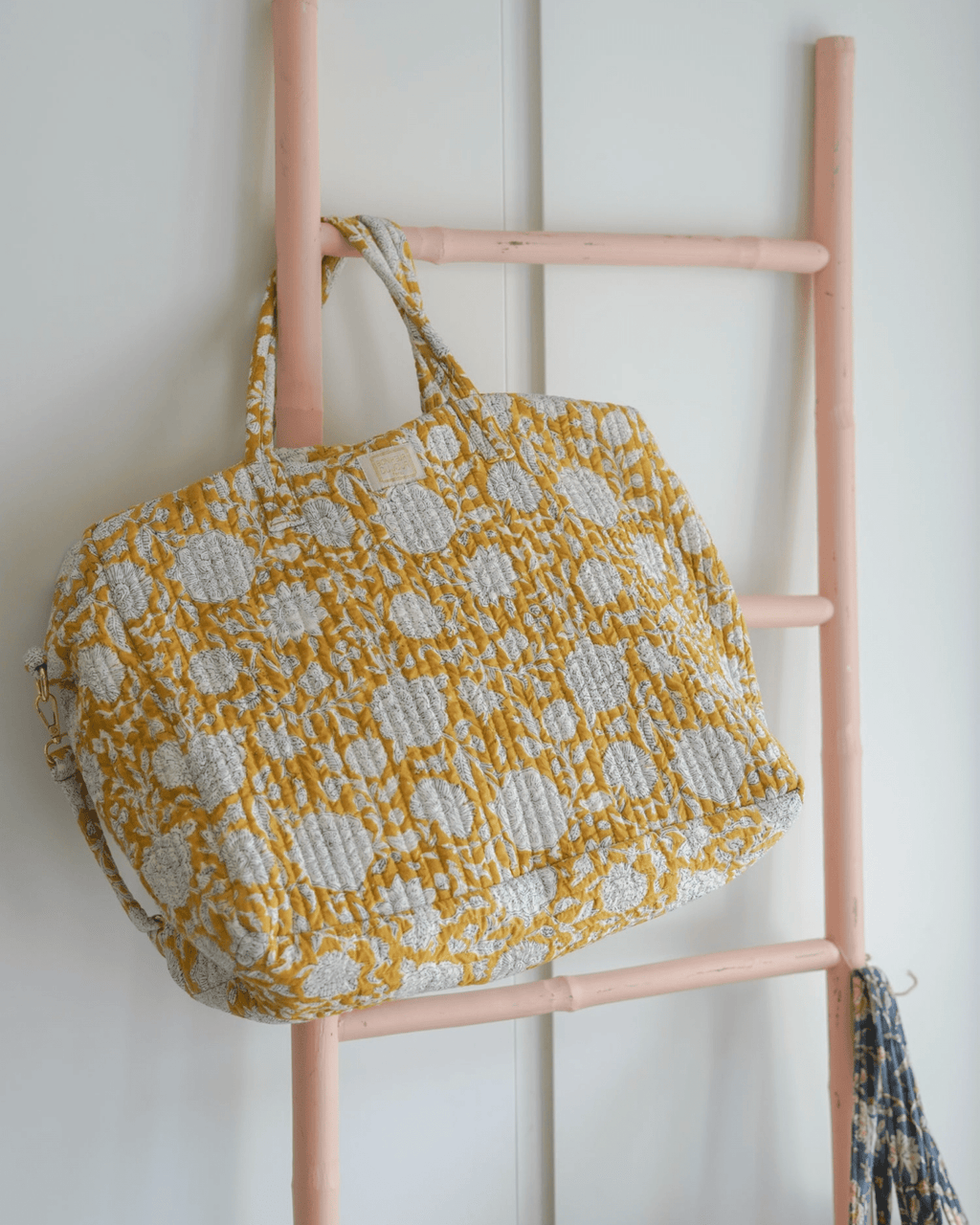 Grand sac cabas matelassé tupia absynthe - bonheur du jour
