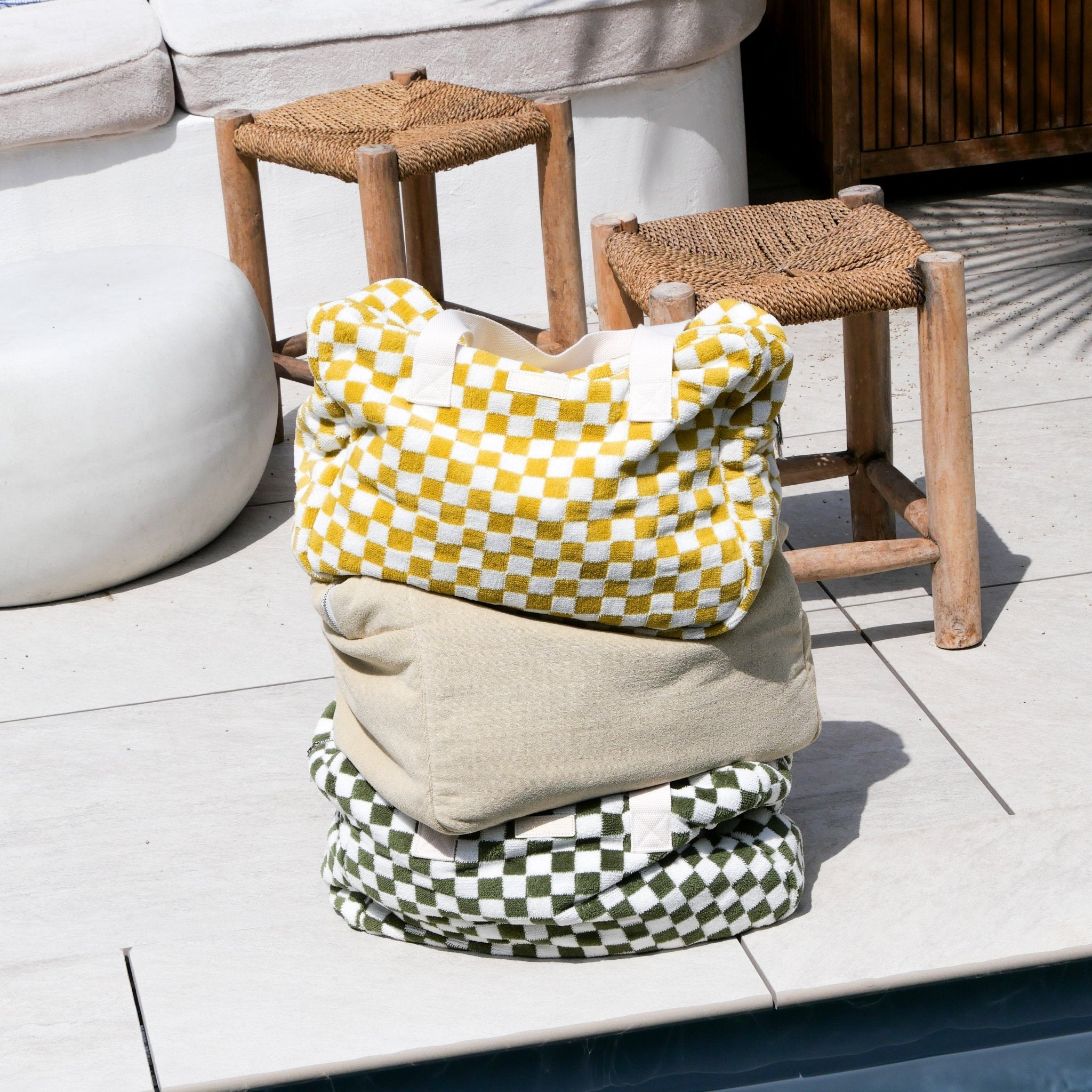 Sac de plage en éponge format week - end (5 coloris)