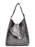Sac en cuir femme noir argenté - sofia cardoni