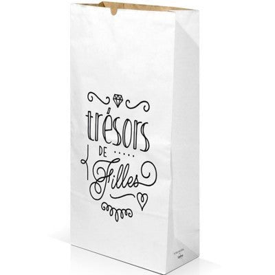 Sac kraft "trésors de filles"