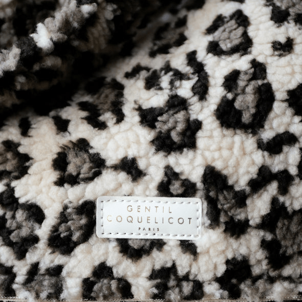 Sac léopard sherpa - Gentil coquelicot