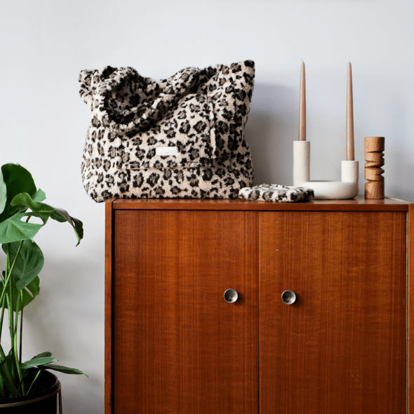 Sac léopard sherpa - Gentil coquelicot - Lili Margaret