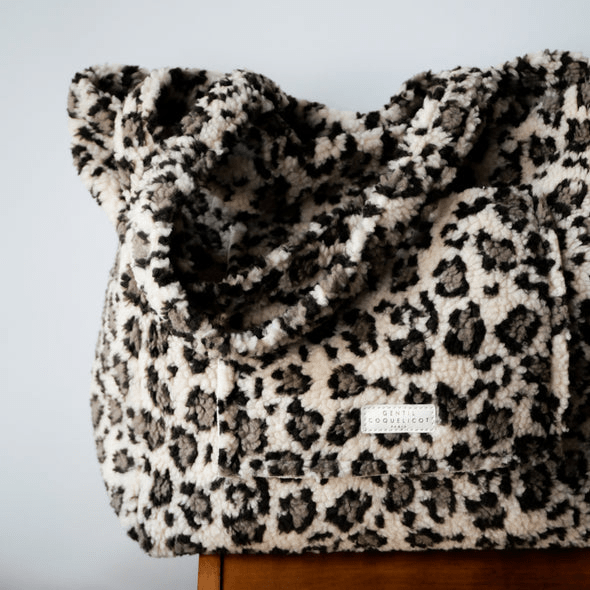 Sac léopard sherpa