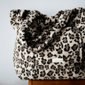 Sac léopard sherpa - Gentil coquelicot