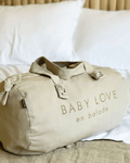 Sac polochon bébé en coton week - end & balade - marcel et lily