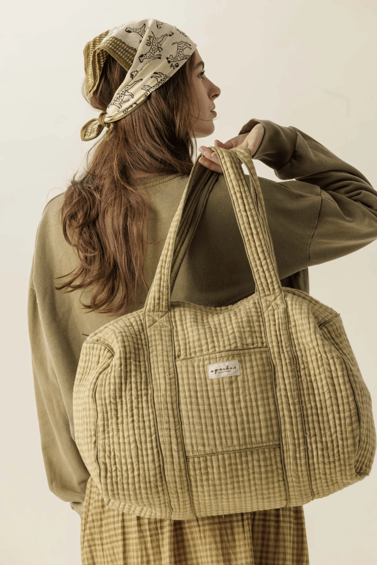 Sac polochon Checkmate Khaki - Apaches Collections