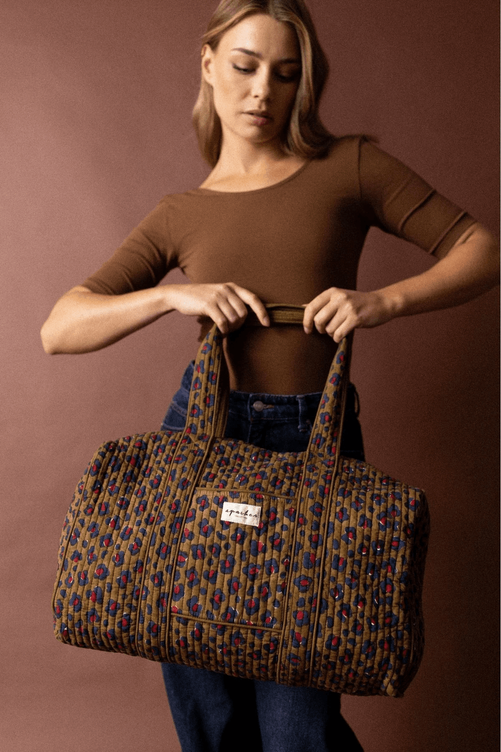 Sac polochon Léopard Fire - Apaches Collections