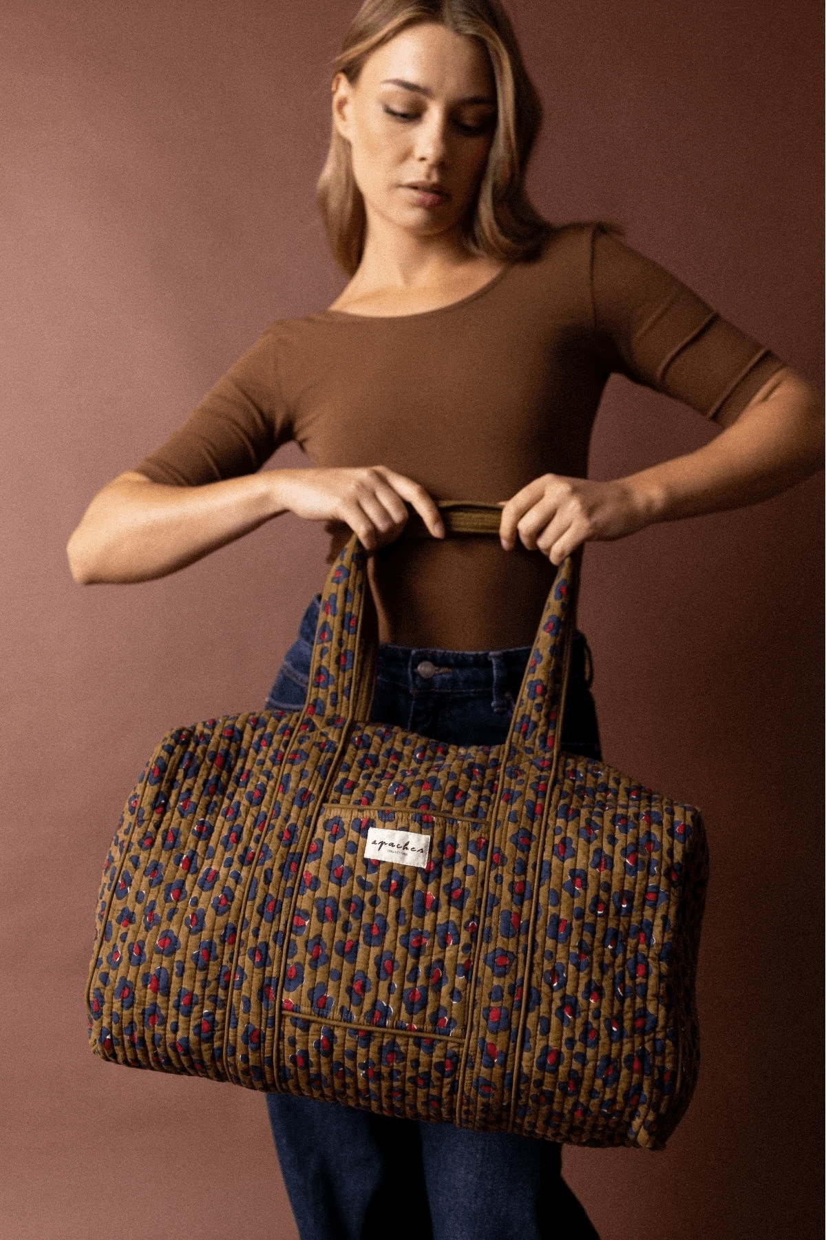 Sac polochon Léopard Fire - Apaches Collections