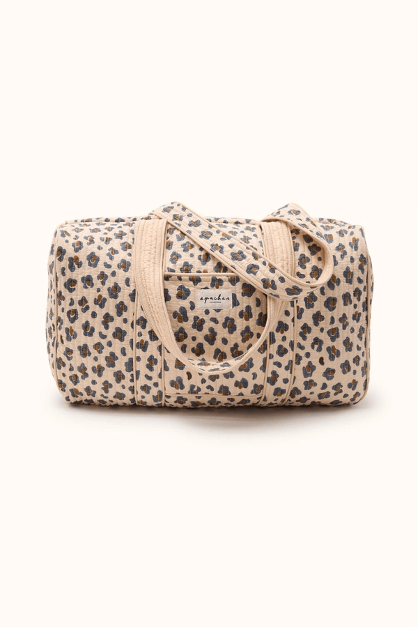 Sac polochon Léopard Macadamia - Apaches Collections