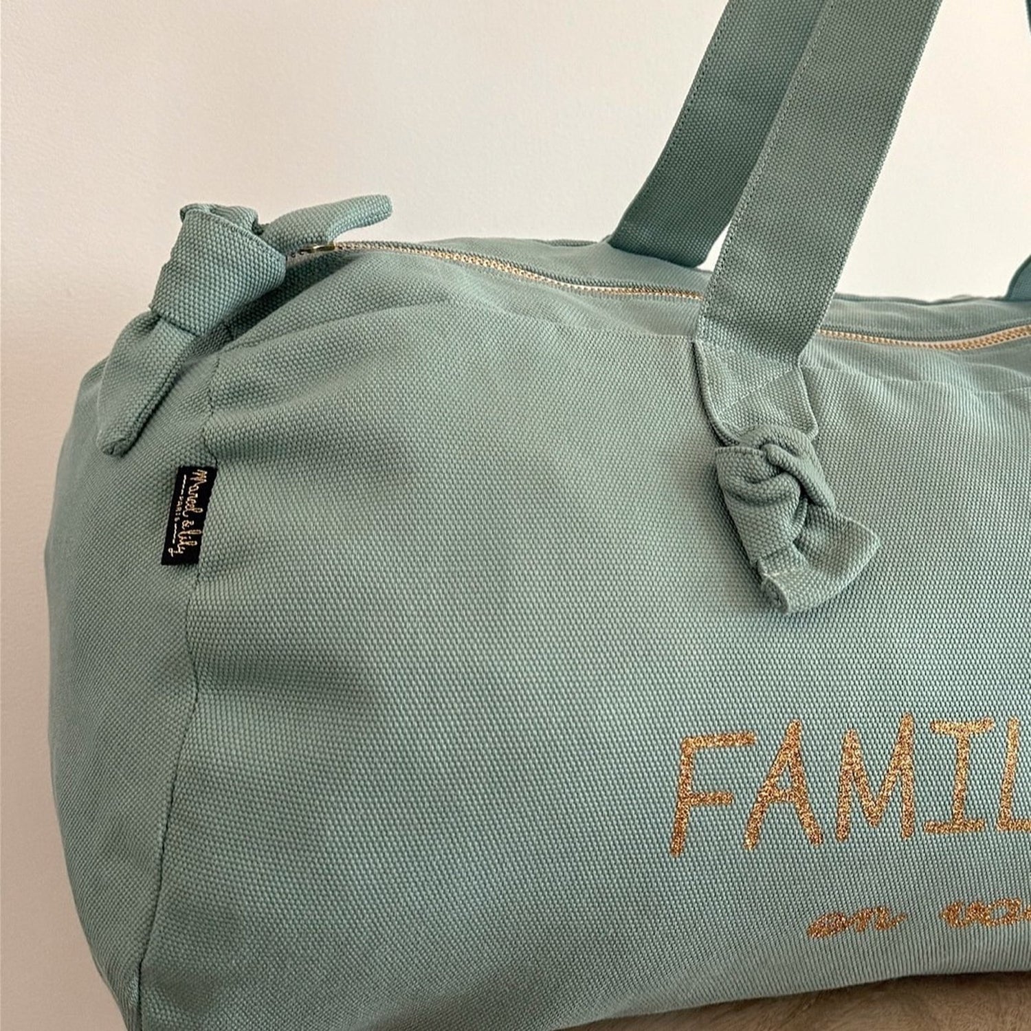 SAC POLOCHON LOVELY FAMILY EN VADROUILLE CÉLADON - Marcel Lily - Lili Margaret