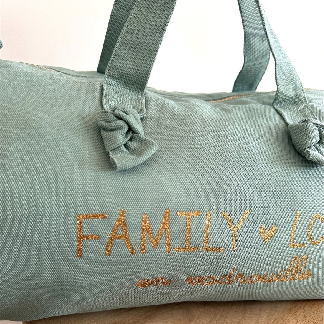 SAC POLOCHON LOVELY FAMILY EN VADROUILLE CÉLADON - Marcel Lily - Lili Margaret