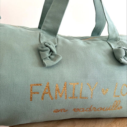 SAC POLOCHON LOVELY FAMILY EN VADROUILLE CÉLADON - Marcel Lily - Lili Margaret
